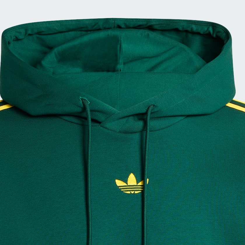 Green TIPPED STRIPES HOODIE

