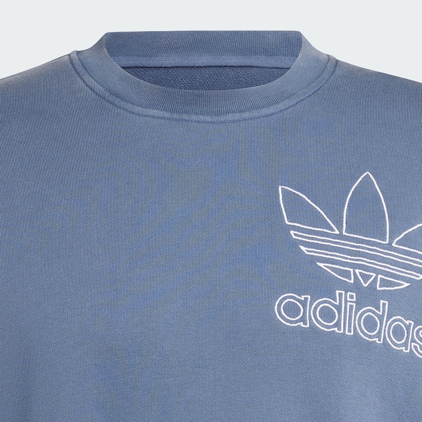 Adidas outline crewneck sweatshirt clearance