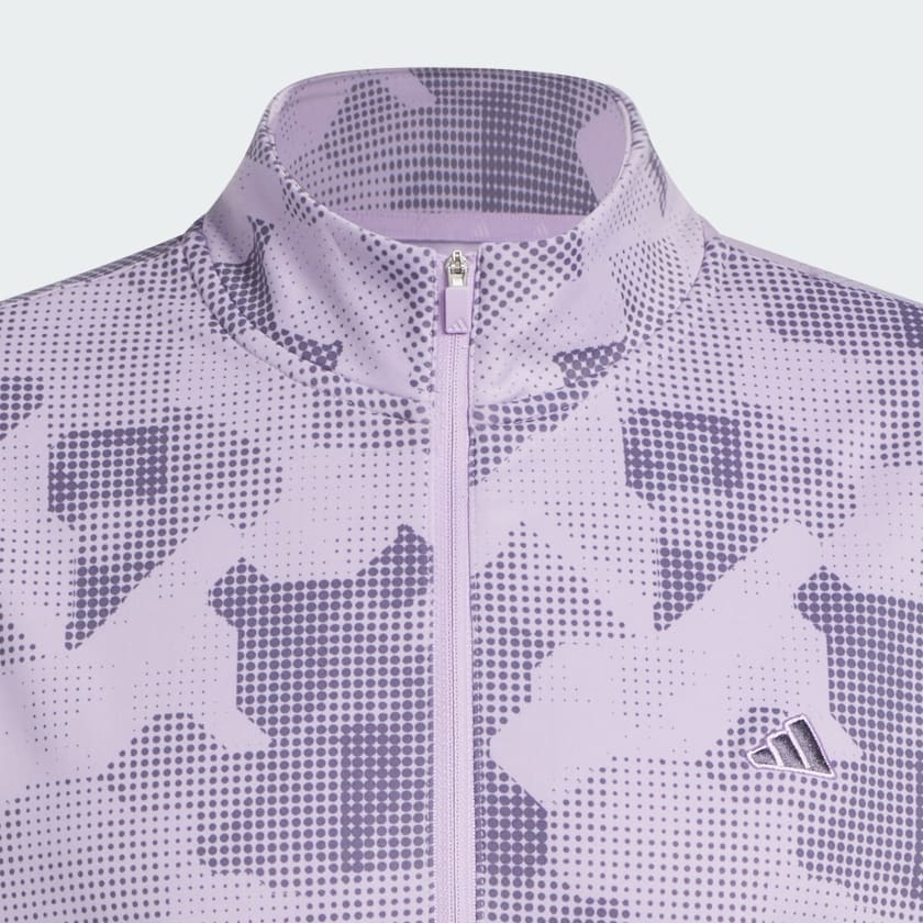 Μωβ Go-To Printed Quarter-Zip Pullover