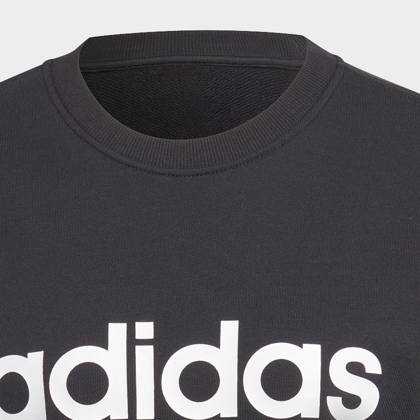 Schwarz Essentials Linear French Terry Sweatshirt