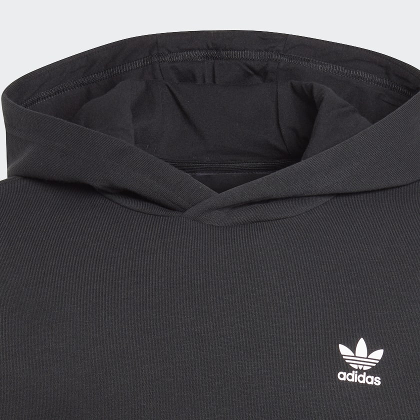 Negro Buzo con Capucha Estampado