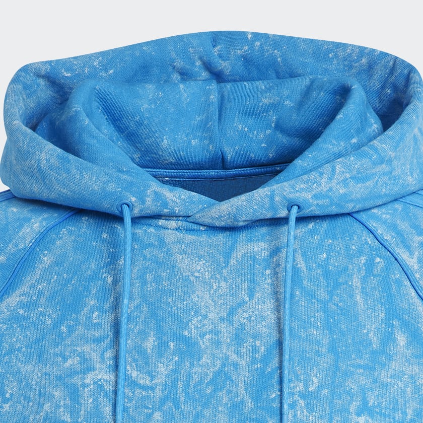 modrá Mikina s kapucňou Blue Version Washed