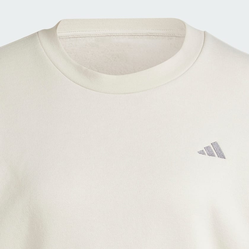Beige Essentials Small Logo Feel Cozy Sweatshirt