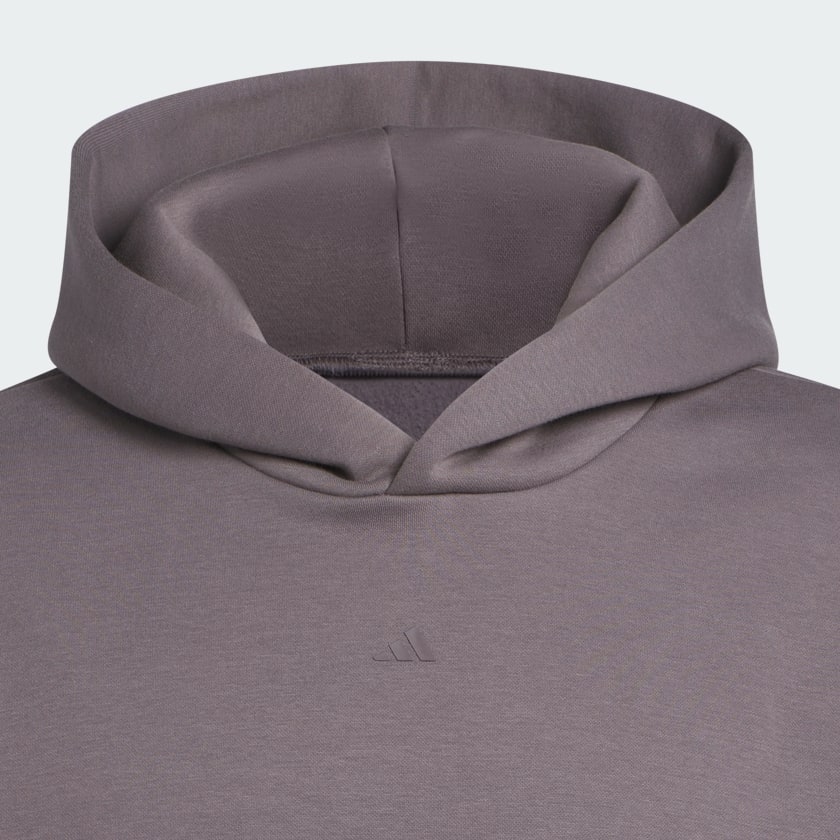 Γκρι adidas Basketball Fleece Hoodie (Gender Neutral)