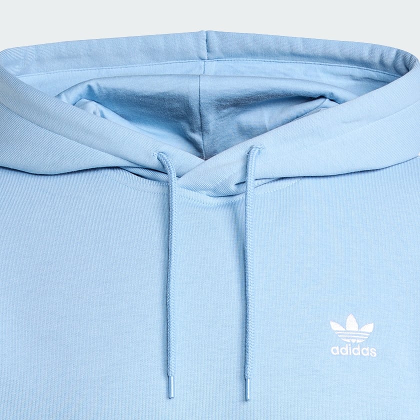 Bleu Sweat-shirt à capuche Trèfle Essentials