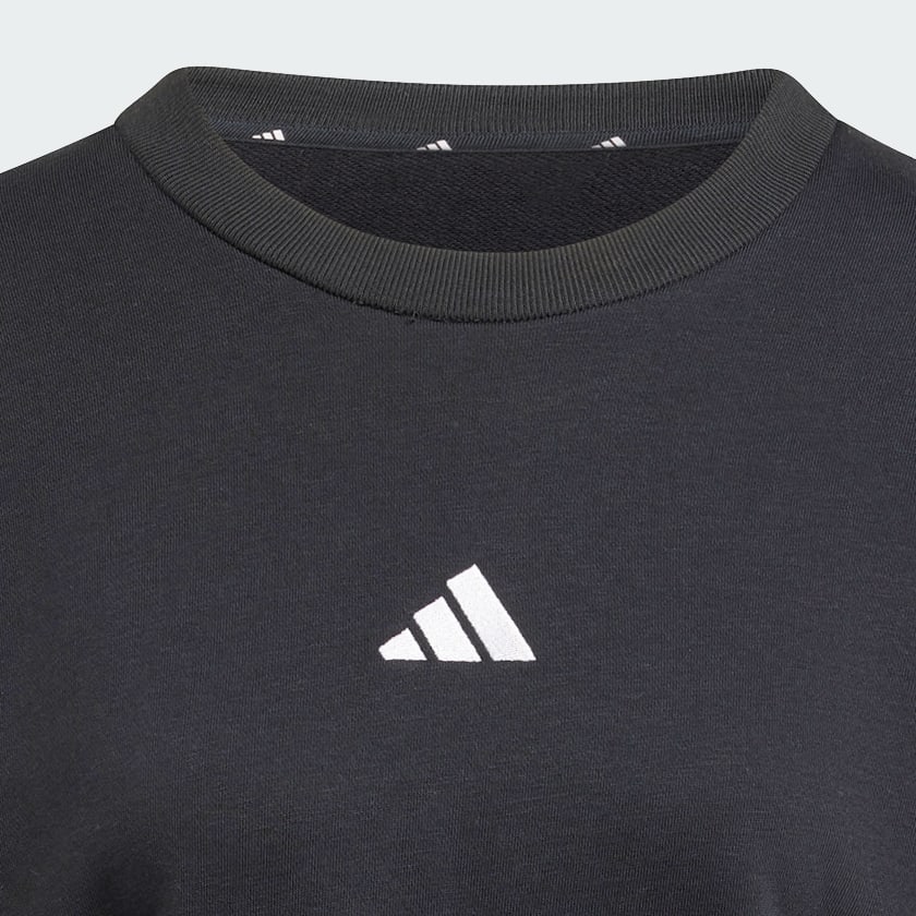 Negro Sudadera Essentials 3 Franjas Tela French Terry