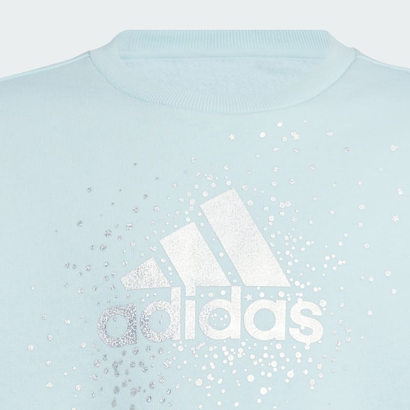 Turquoise Glam Crew Sweatshirt Kids