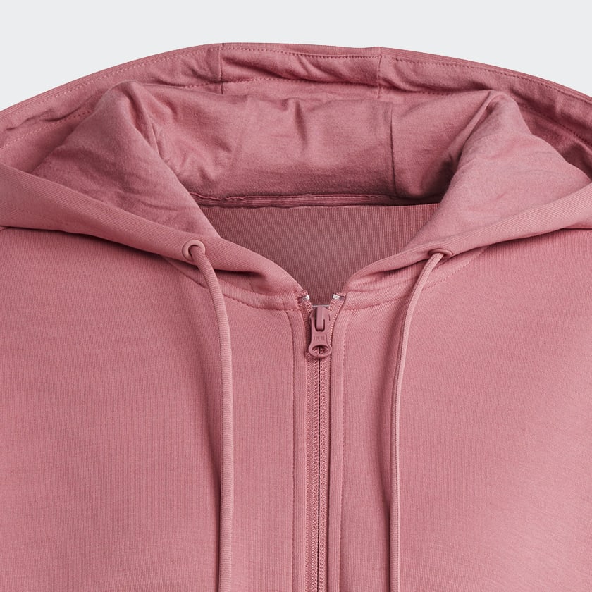 Pink Future Icons 3-Stripes Full-Zip Hoodie