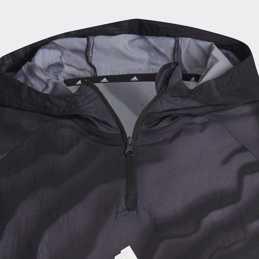Svart Future Icons Allover Print Hoodie