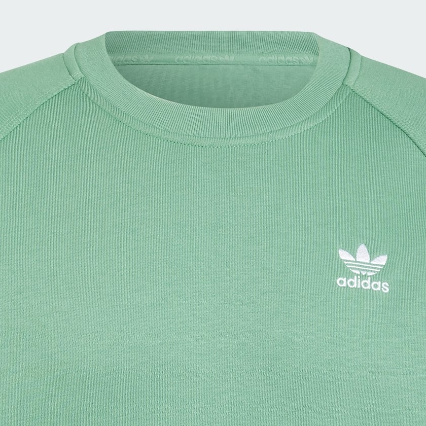 Adidas trefoil sweatshirt green new arrivals
