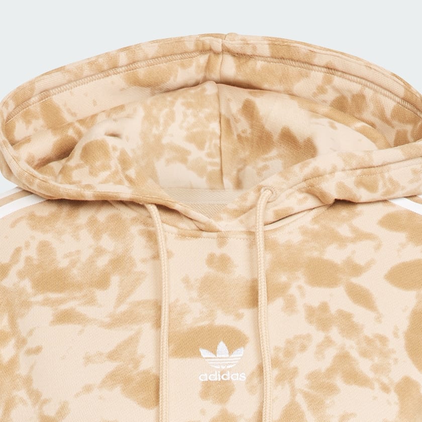Beige Sudadera con Gorro 3 Franjas adidas
