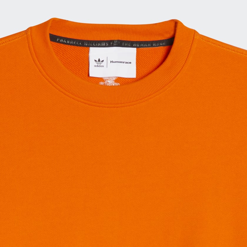 Orange Pharrell Williams Basics Crew Sweatshirt (Gender Neutral)