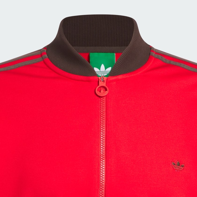 Czerwony Bluza Originals 3-Stripes 1/4 Zip