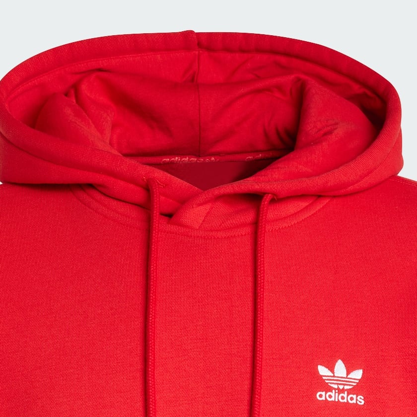 rouge Sweat-shirt à capuche Trèfle Essentials