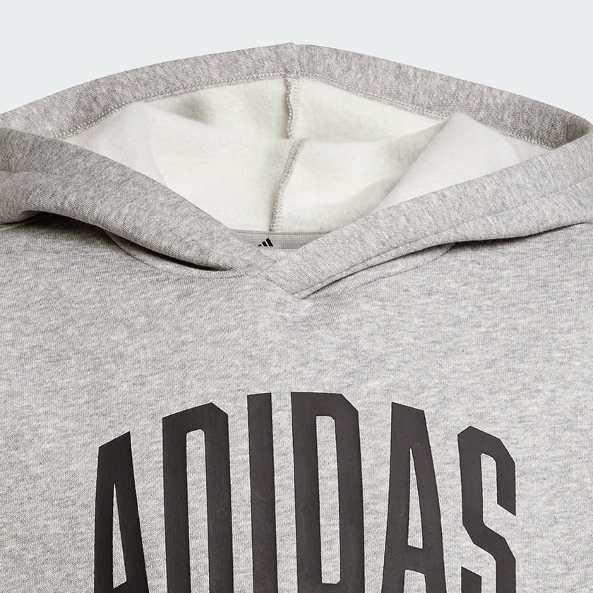 Gri Seasonals Essentials Collegiate Typography Çocuk Kapüşonlu Üst