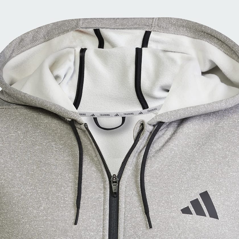 Gri Game & Go Team Issue Full-Zip Kapüşonlu Üst