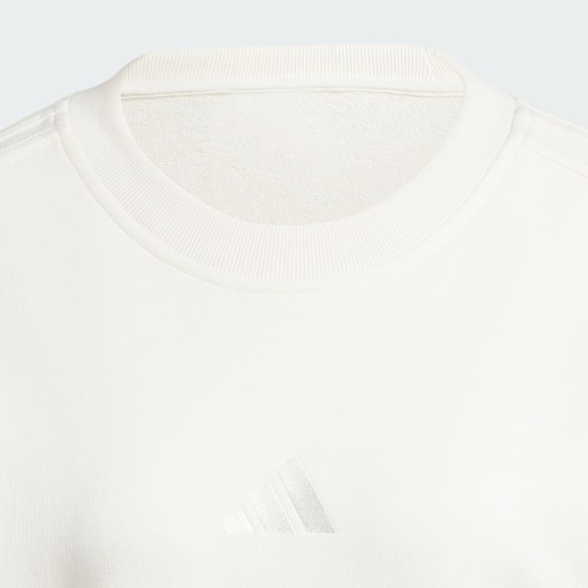 White ALL SZN 프렌치 테리 3S 루즈 스웨트셔츠