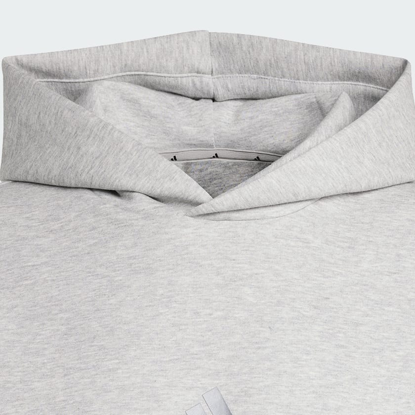 Gris Sudadera con Gorro Future Icons 3 Franjas