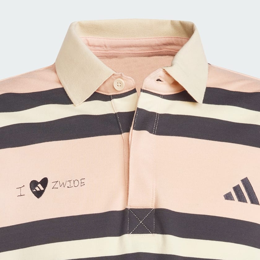 Pink adidas x Kolisi Rugby Polo
