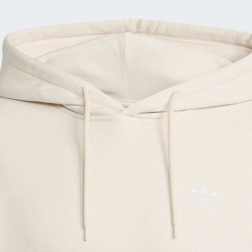 White Trefoil Essentials Loose Hoodie