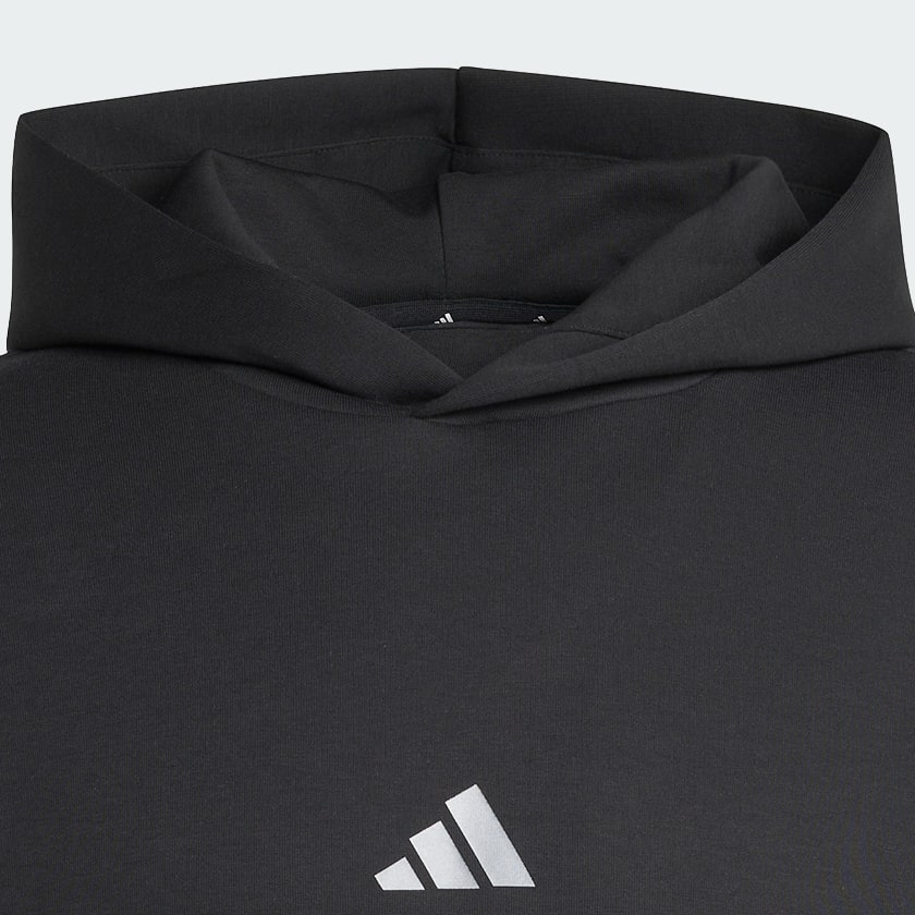 Siyah Future Icons 3-Stripes Kapüşonlu Üst