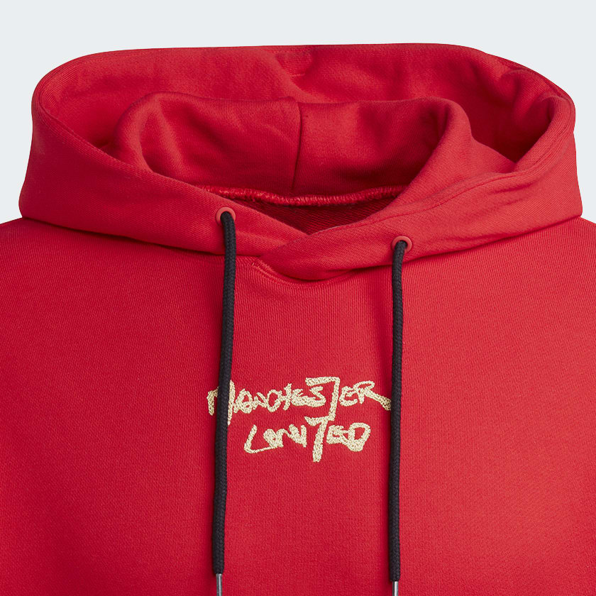 Rouge Sweat-shirt à capuche Manchester United Chinese Story