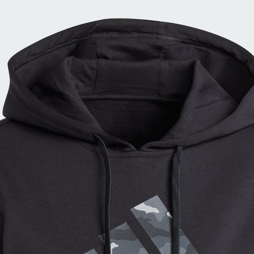 Negro Sudadera con capucha Camo Graphic