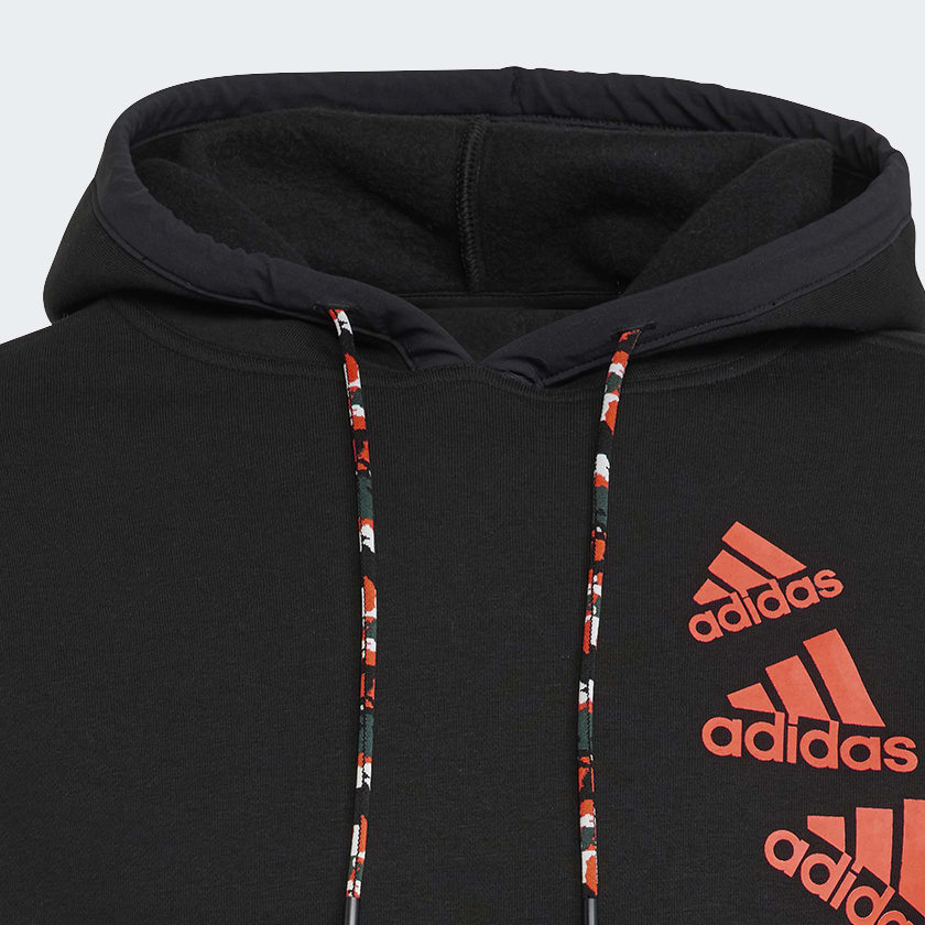 Zwart Essentials BrandLove Fleece Hoodie (Uniseks)