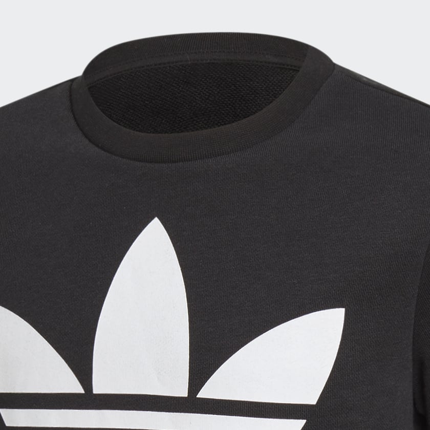 cierna Mikina Trefoil Crew