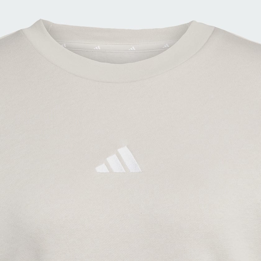 Beige Sweat-shirt molleton 3 bandes Essentials