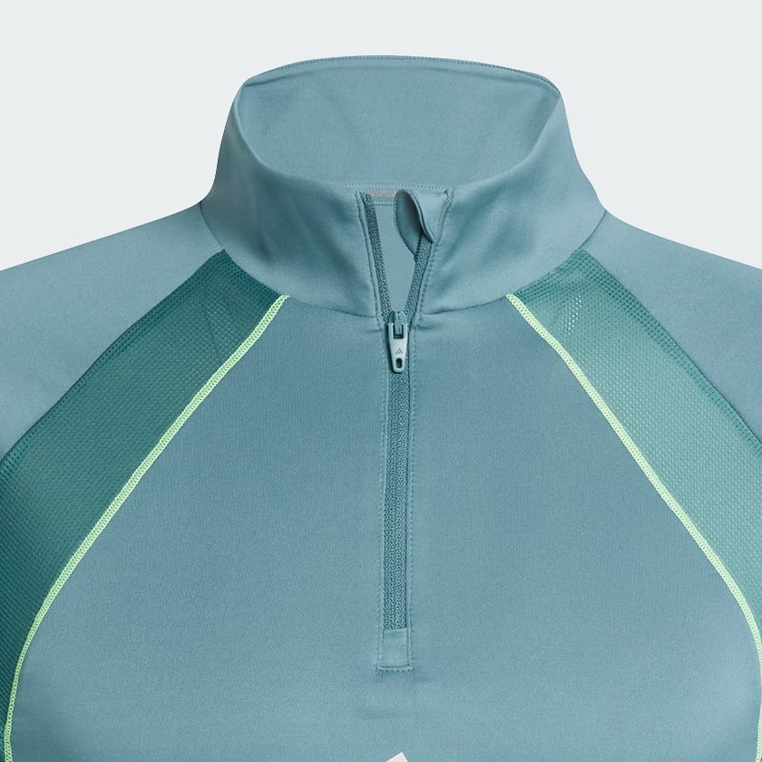 Vert Haut zip 1/4 Tech