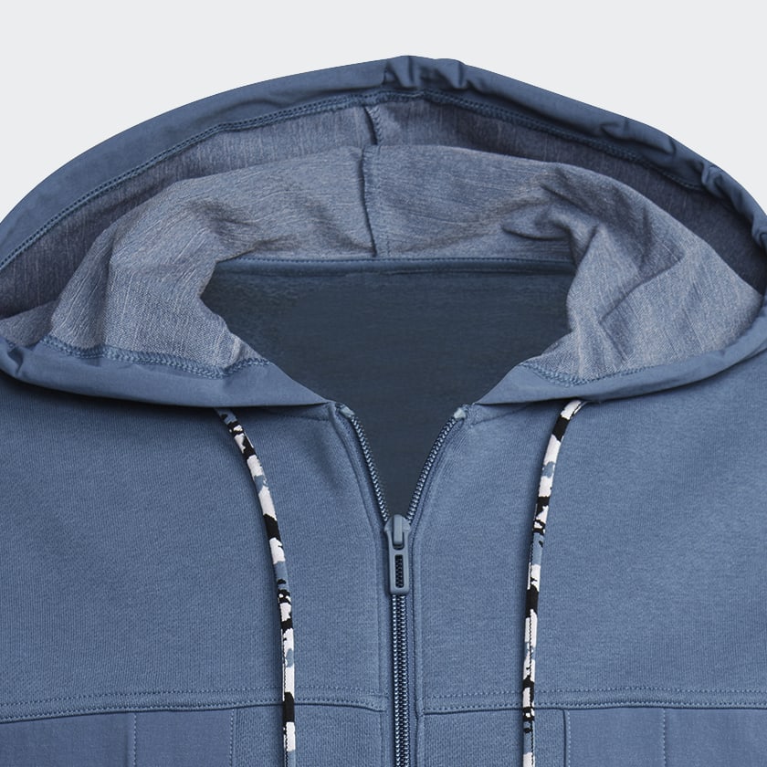modrá Mikina s kapucňou Essentials BrandLove Fleece Full-Zip