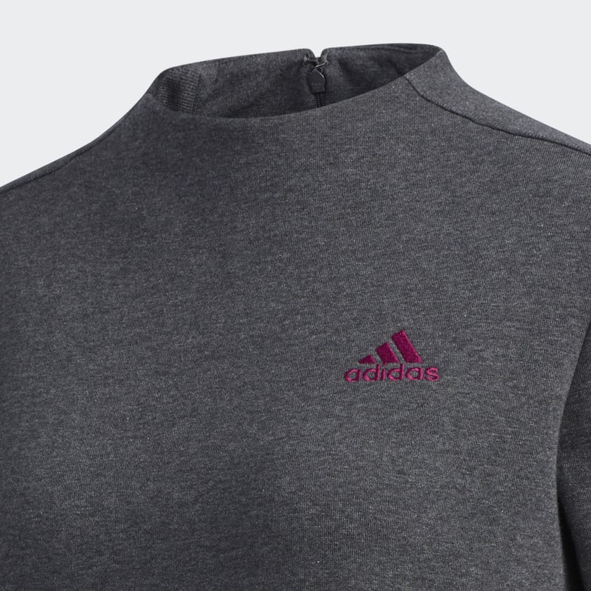 adidas Essentials Comfort Mock Neck Sweatshirt Grey adidas New Zealand