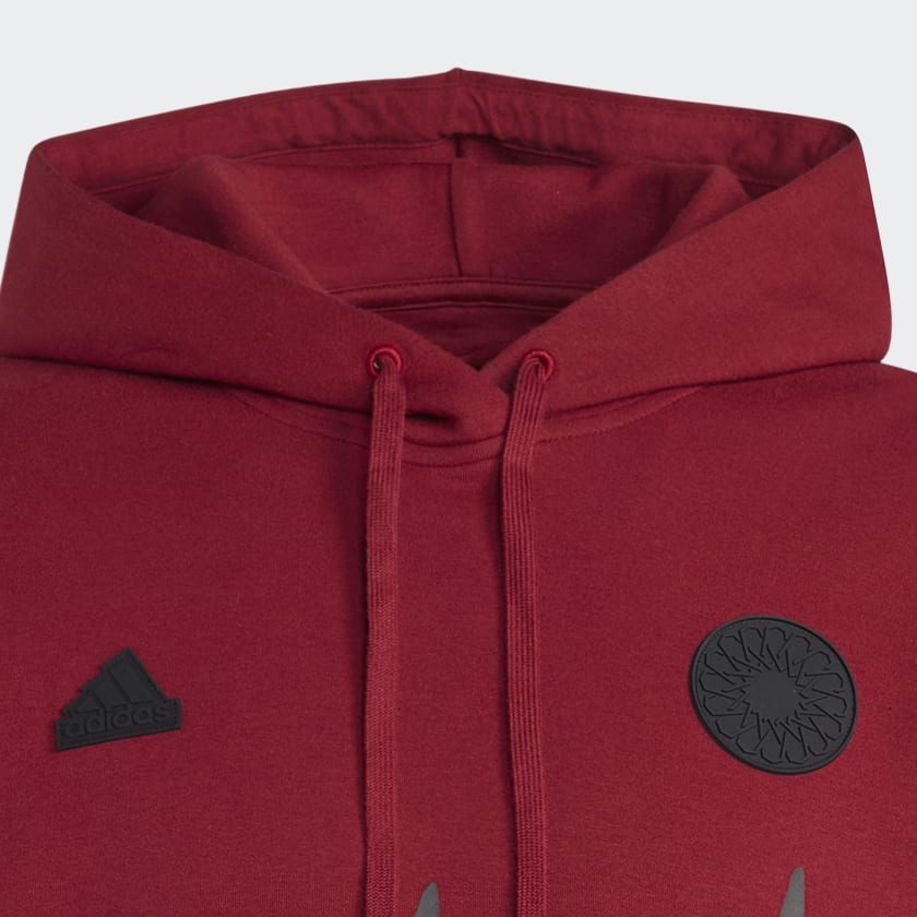 Rosso Felpa con cappuccio 32 Teams Oversized Overhead