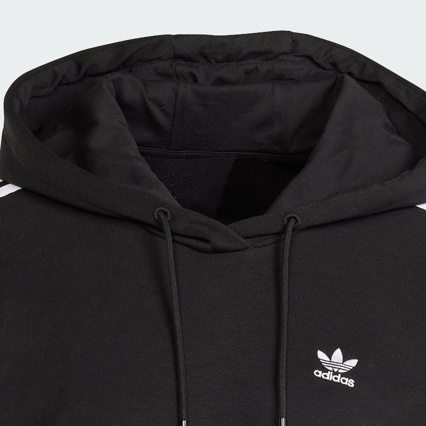 adidas Women s Adicolor 3 Stripes Short Hoodie Black adidas Canada
