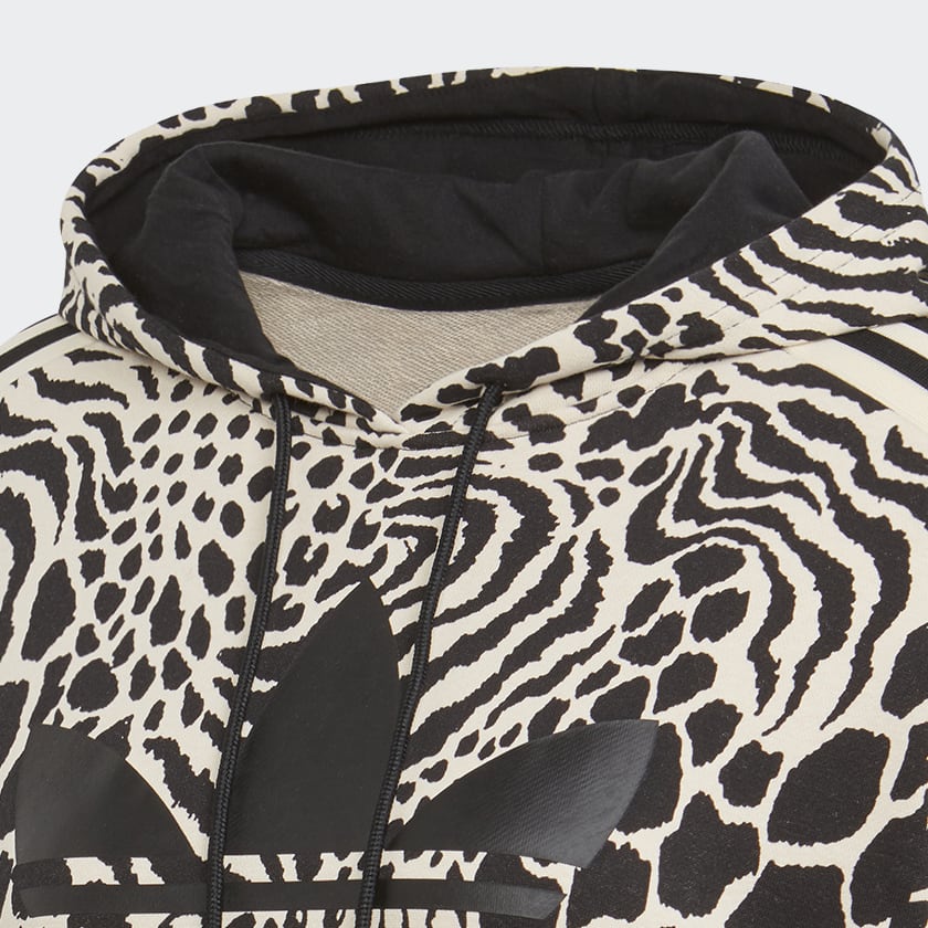 adidas Allover Print Hoodie Beige adidas Thailand