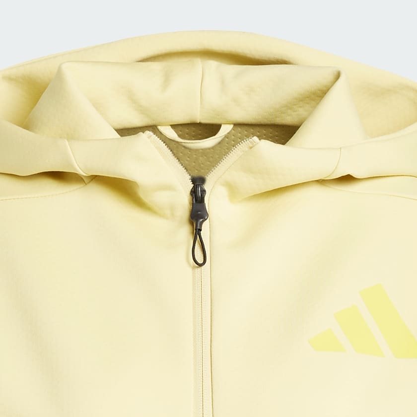 สีเหลือง เสื้อฮู้ดซิปยาวเต็มตัว adidas Z.N.E.