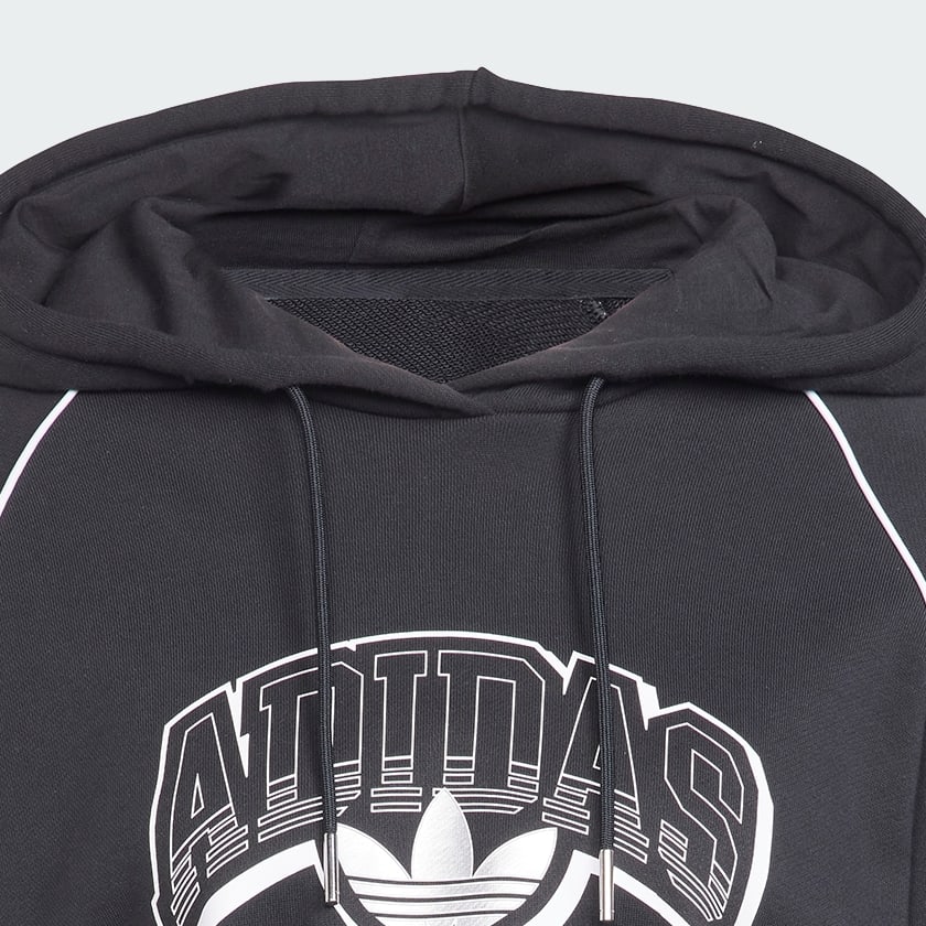 Black Cropped Hoodie