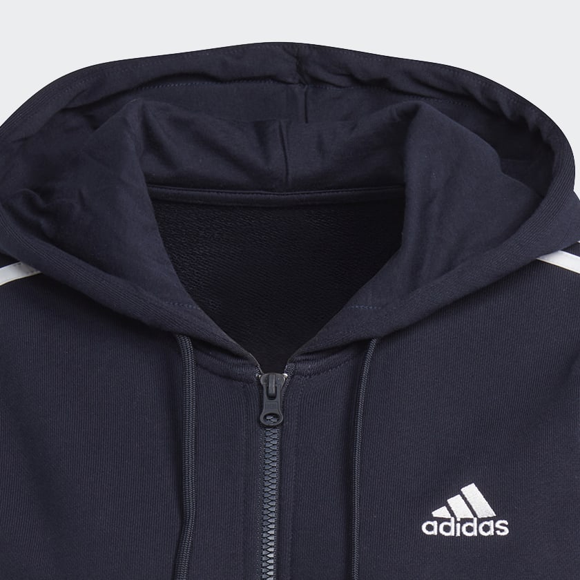 Mavi Essentials 3-Stripes French Terry Regular Full-Zip Kapüşonlu Üst