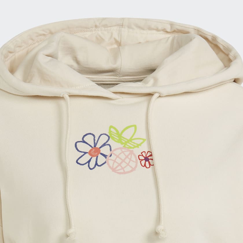 Blanco Buzo con Capucha Adicolor Essentials