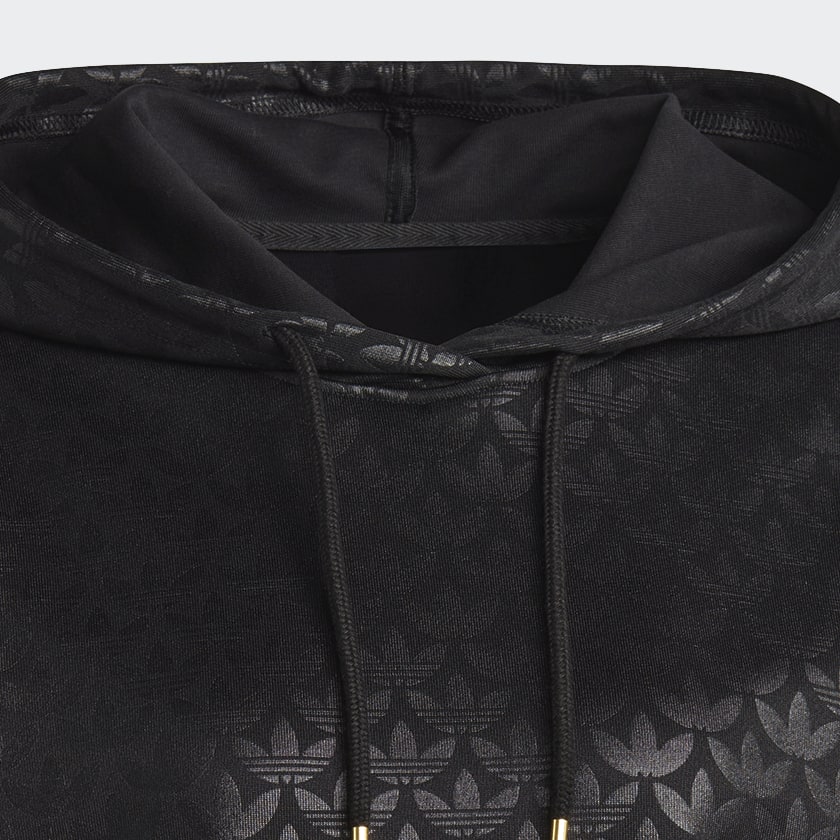 Negro Sudadera con capucha Logo