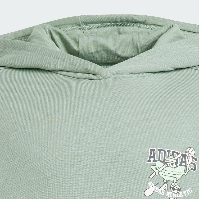 Verde Polera con Capucha Kids