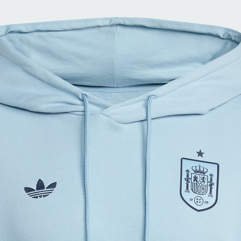 Azul Camisola com Capuz de Espanha