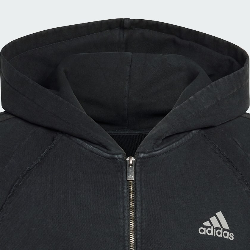 Negro Sudadera con gorro Teamgeist Adilenium Season 4 con Cierre Frontal