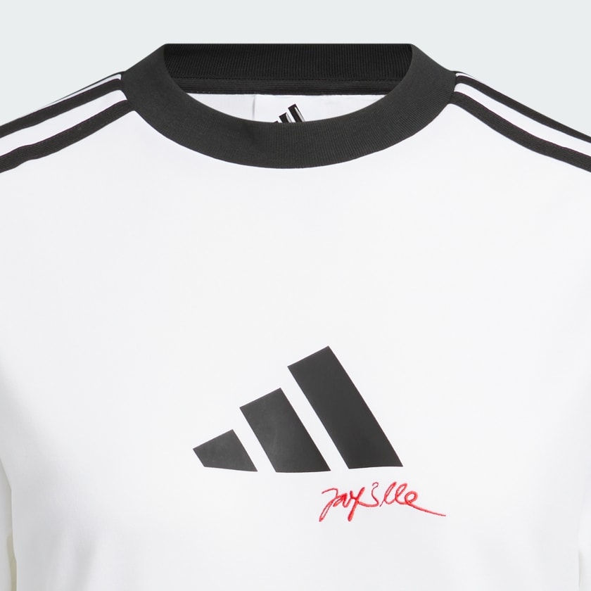 White adidas x Jay3lle Long Sleeve Crew Sweatshirt