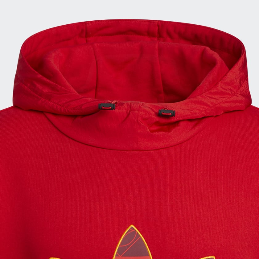 adidas LNY Logo Hoodie Red Free Shipping with adiClub adidas Canada