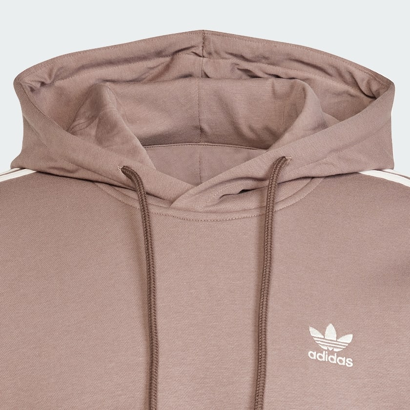 Marron Sweat-shirt à capuche à 3 bandes Adicolor Classics