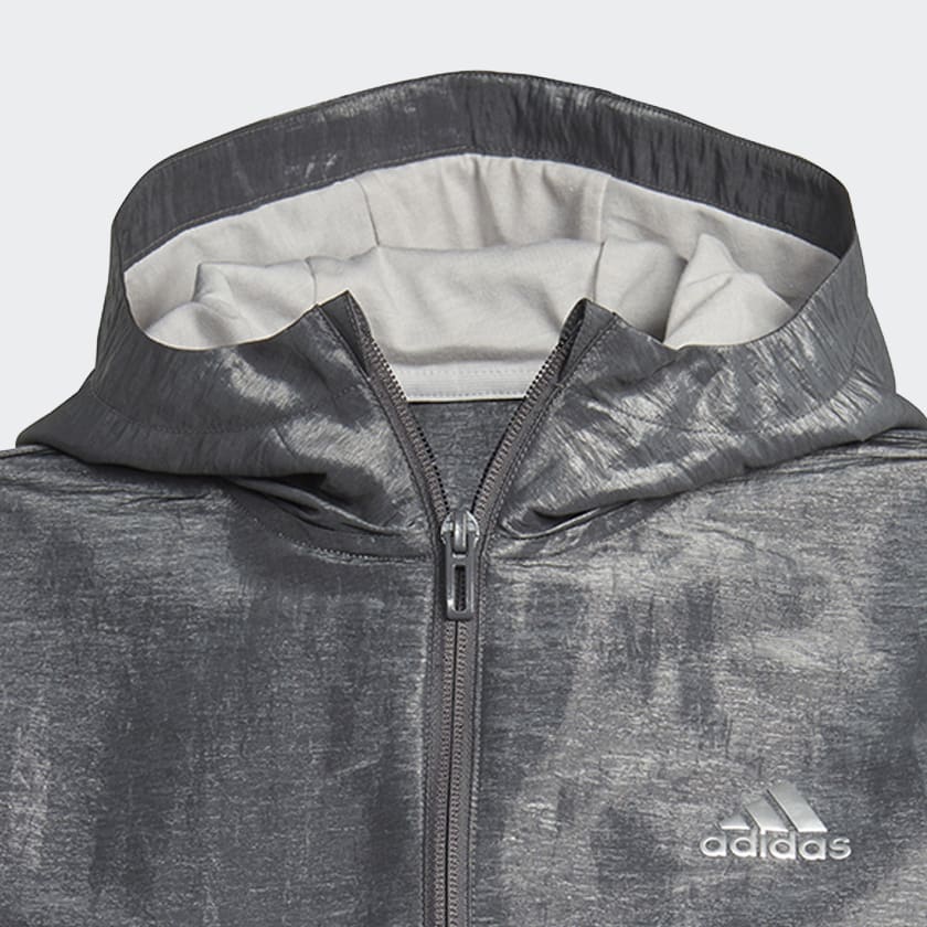 Gris Sudadera con capucha Dance Loose Fit Woven Half-Zip