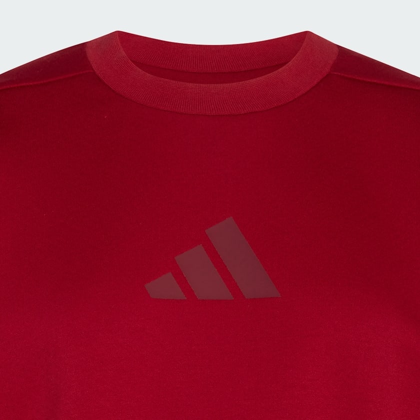 Burgundy ADIDAS Z.N.E. SWEATSHIRT