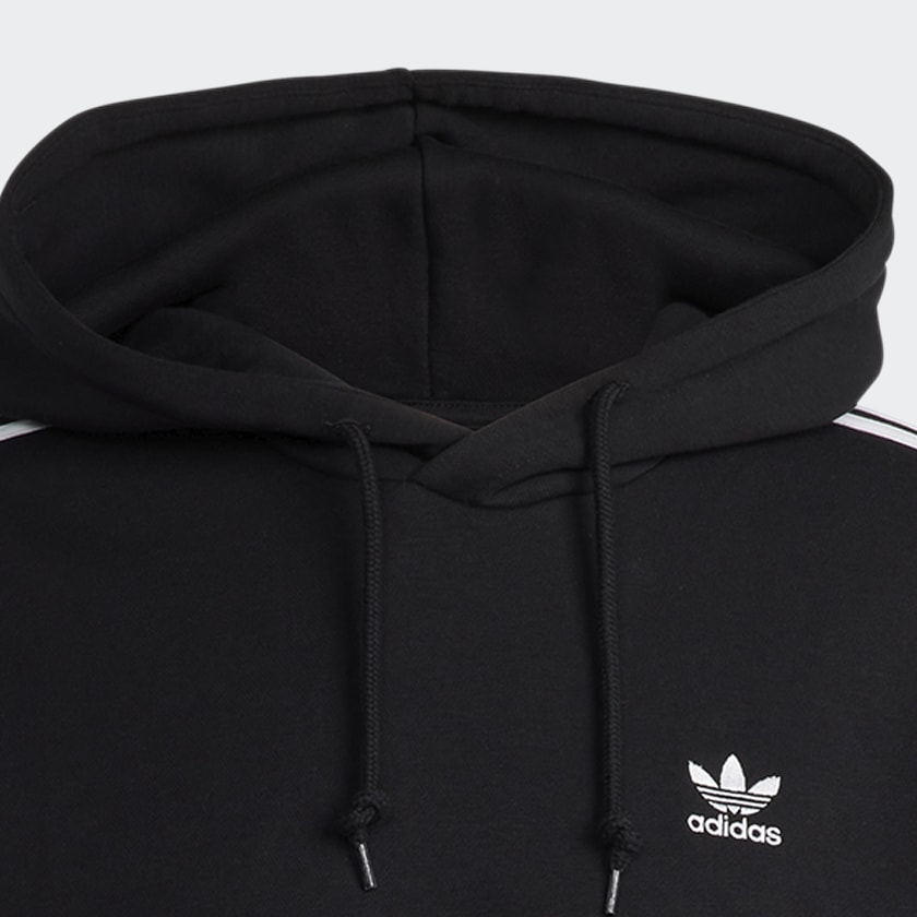 Svart Adicolor Classics 3-Stripes Hoodie